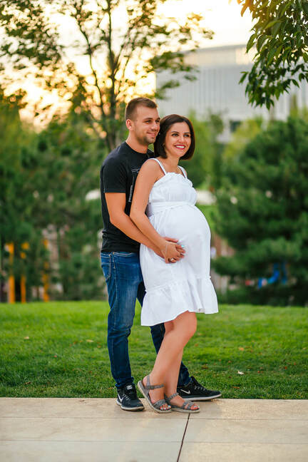 фотосессия беременности на улице