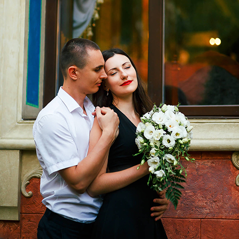 Love story фотосессия на улице, на природе