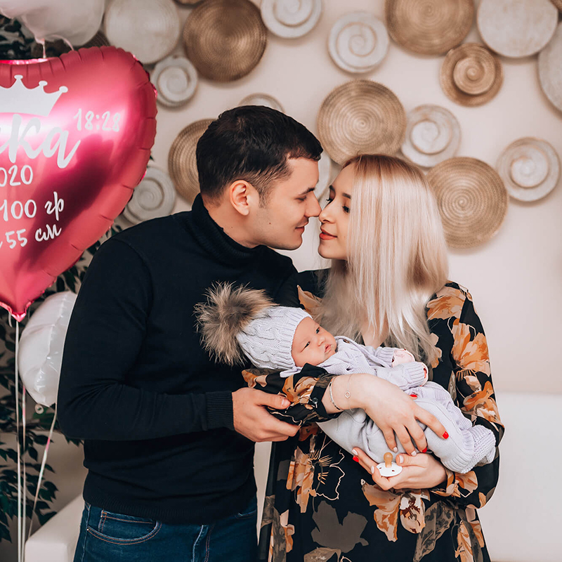 Фотосессия на выписку из роддома в Краснодаре